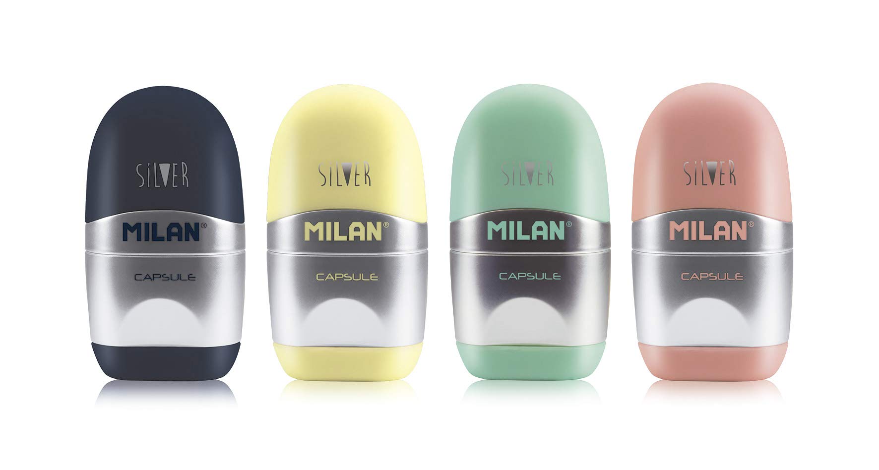 MILAN 4714112 Display Sharps Capsule - Silver, Pack of 12