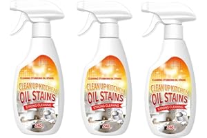 Clean Up Kitchen Oil Stains - Heavy-Duty Kitchen Degreaser Foam Cleaner for Stovetops, Range Hoods and Greasy Surfaces, Fast-