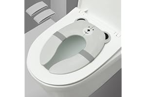 PandaEar Travel Potty Seat for Toddlers| Foldable Toilet Seat Cover| Portable Toilet Seat for Boys & Girls with Non-Slip Sili
