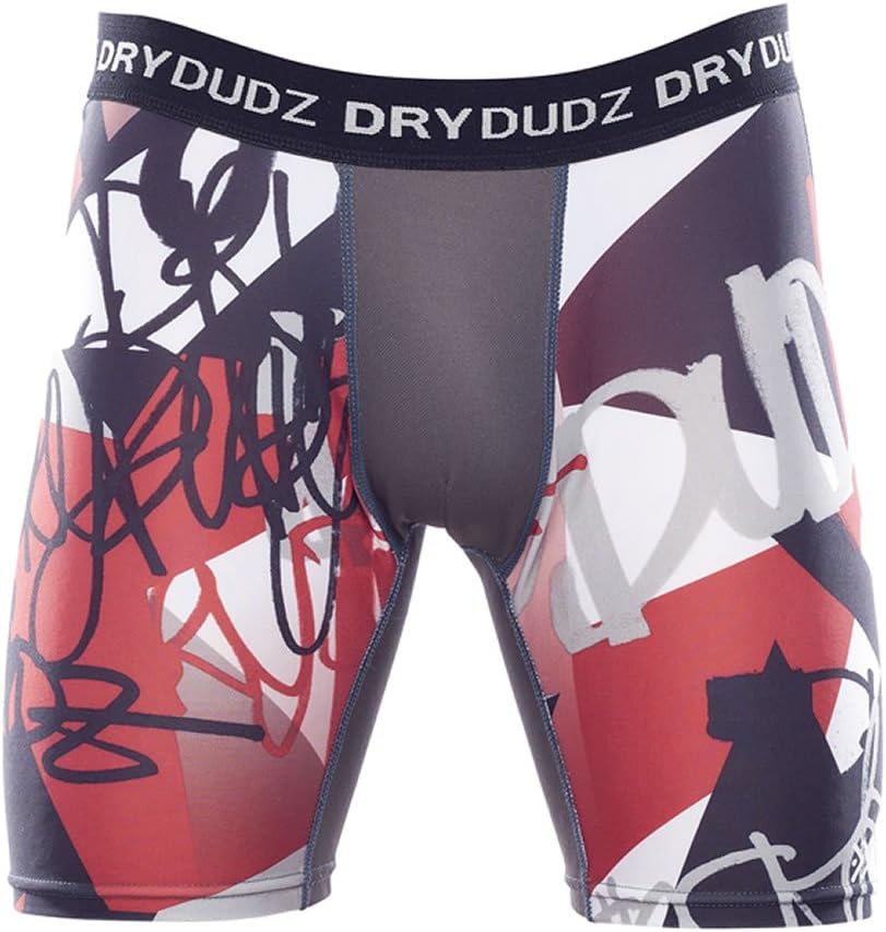 Dry Dudz Men's Compression Quick Dry Shorts, Red