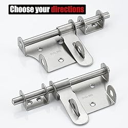 JQK Sliding Bolt Gate Latch, 6 Inch Thickening 304
