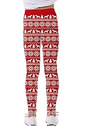 Timemory Girls Chic Christmas Snowflake Reindeer