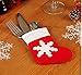 Lautechco 12pcs Christmas Stocking Small Socks Christmas Decorations
