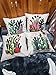NING Cotton Linen Home Decorative Throw Pillow Case Set of 4 Cushion Cover 18