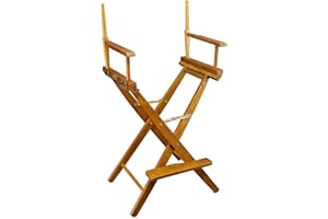 Casual Home 30-Inch Solid Wood Director Chair, Honey Oak Frame