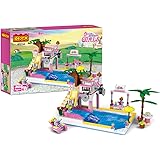 COGOブロック　オモチャ　フレンズシリーズ　プール　水泳　BBQ　スライド　パーティー　女の子　ビーチチェア　知育玩具　誕生日　プレゼント　302pcs　COGO4514