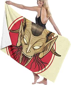 Hotyle Merry Krampus Yule Toallas de baño de Playa con temática de Gato