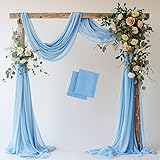 Xiomot Wedding Arch Draping Fabric 2 Panels 28.7" x