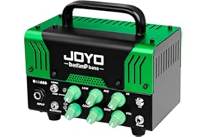 JOYO Bass Mini Amp Head 50 Watt Preamp Hybrid Tube Power Amplifier Head with 3 Band EQ & Bluetooth (No Sound,Need Extra Speak