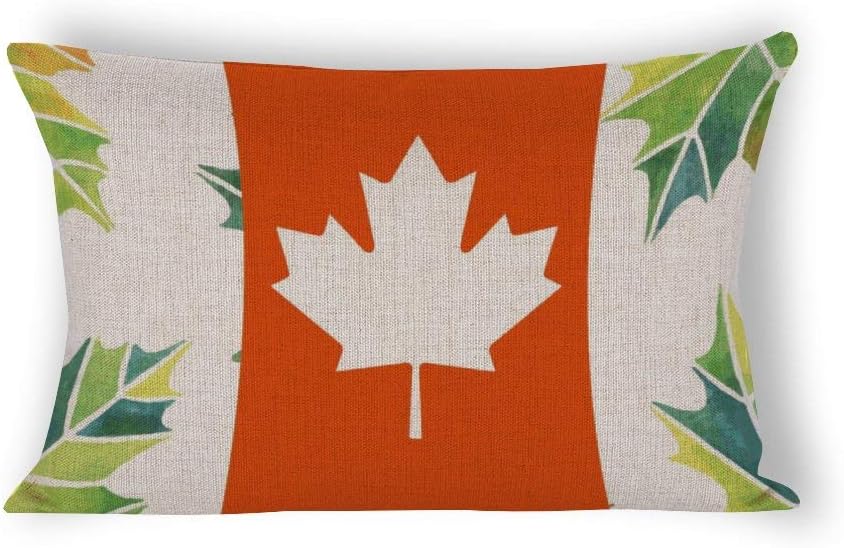 covers Canada Flag Rectangle Pillow 12 x 20,Solid Pillow