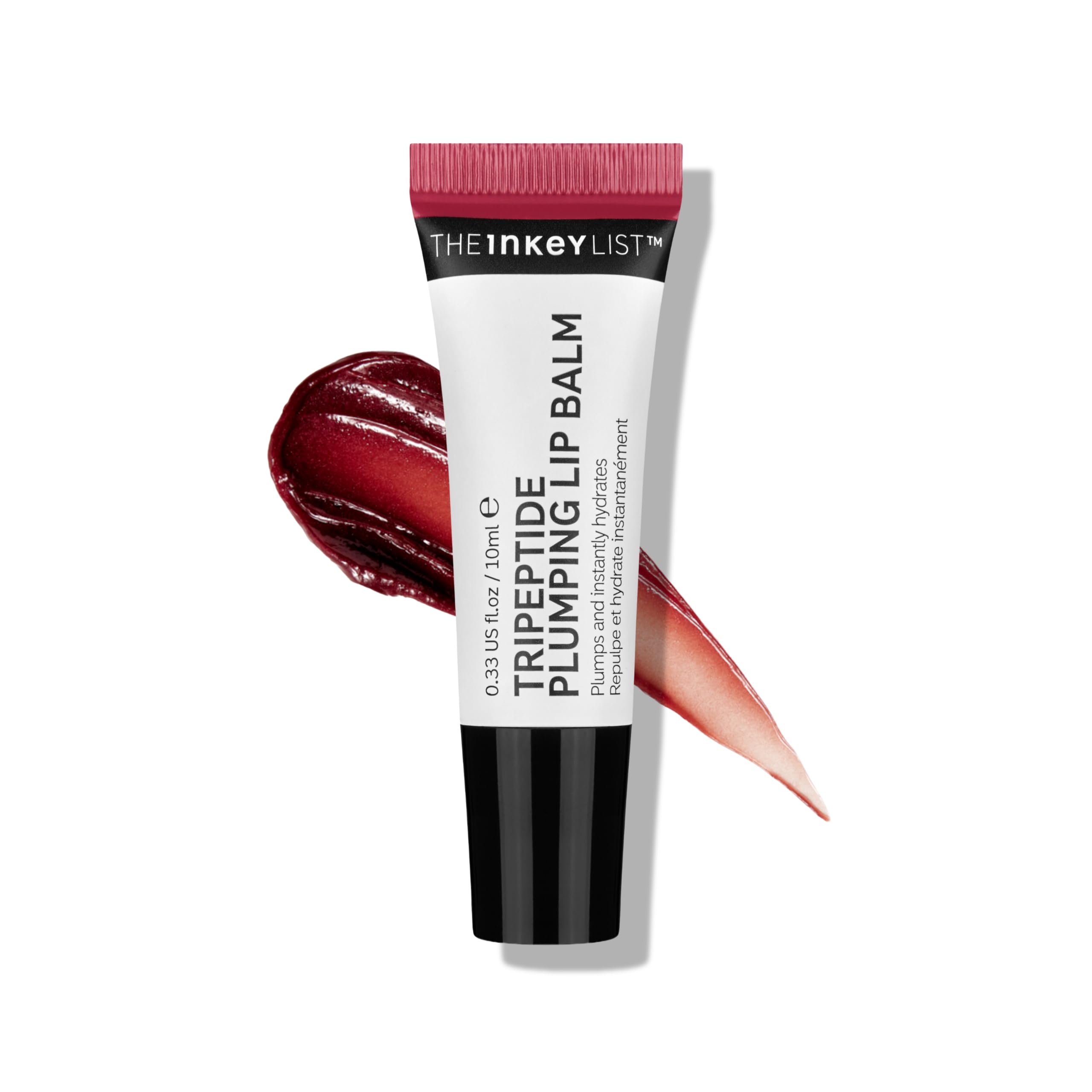 The Inkey List Tripeptide Plumping Lip Balm 10ml, Clinically Proven Plumping Tinted Lip Care, Hydrates Dry Cracked Lips, Vegan & Cruelty Free, Berry Tint