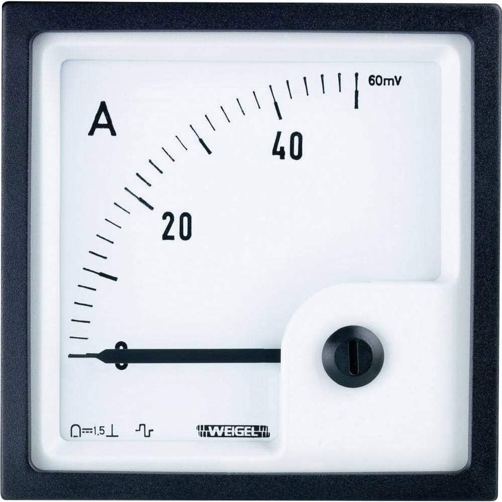 Weigel PQ72 0 – 20 mA Instruments of Built-in for Control Panel Meter A Coil Mobile 0 – 100% (0 – 20 mA) Bobin