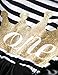 NNJXD Girl Shinny Stripe Baby Girl Sleeveless Printed Tutu Birthday Dress Size (80) 10-12 Months Gold&Black