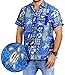 Tropical Jungle Stylish Beach 60/70's Vintage Theme Inspired Mens Hawaiian Shirt