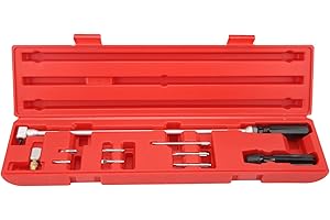 Caoeal Carburetor Pilot Screw Adjusting Tool Set, 90 Degree Bevel Screwdriver Carb Adjustment Tool with Multi-Purpose Screwdriver Replacement for ATV UTV Snowmobile