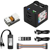 Sipeed NanoKVM IP-KVM Mini Remote Control Operations Maintenance Server, 2Gbit 256MB DDR3 RISC-V Linux Development Board, 1TOPS NPU 1GHz C906 RISC-V CPU, USB HDMI 100M Network Port (Black Full Kit)