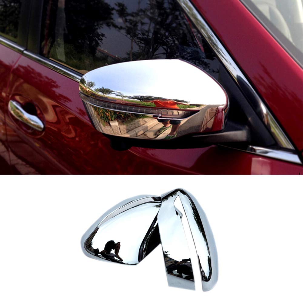 Abs Chrome Exterior Rear View Mirror Cover Trim 2pcs For Nissan Rogue X Trail 2014 2018 Buy Online In Dominica At Dominica Desertcart Com Productid 66252950