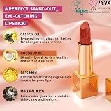 Oulac Metallic Shine Glitter Lipstick Purple High Impact Lipcolor 4.3 g Vegan view 7