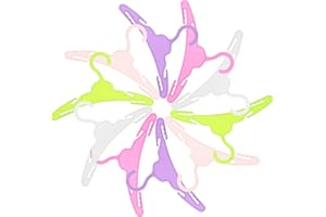 Abaodam 10Pcs Mini Doll Clothes Hangers Small Simulation Hangers for Doll House Furniture Accessories Sturdy