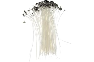 angel3292 30 Pcs Pre Waxed Wicks for Candle Making with Sustainers Candle Wicks Cotton Core Waxed Wicks for Candle Making