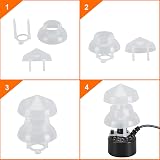 FITNATE Ultrasonic Mist Maker with Splash Guard 24V UK Plug LED Lights view 7