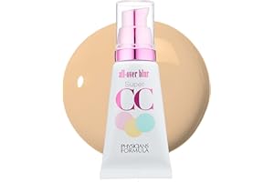 Physicians Formula Super CC+ Cream Foundation, Light Medium, Dermatologist Approved, Color-Correction and Care All-Over Blur CC Cream