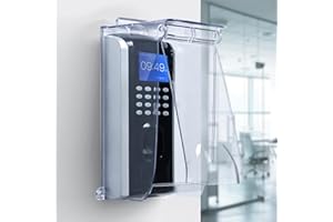 YUGEUG Outdoor Keypad Cover Protector,Clear Flip Cap Doorbell Rain Cover,Doorbell Cover Weatherproof,Access Control Rain Cover Compatible for Ring Doorbell/Door Keypad/Lock Keypad/Employee Time Clock
