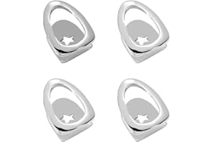 RETZJORV 4Pcs 14K Gold Plated Teeth Grillz Open Face Single Tooth Caps Top or Bottom Teeth Grills for Your Teeth Grillz for Men Women Hip Hop Rapper Costume