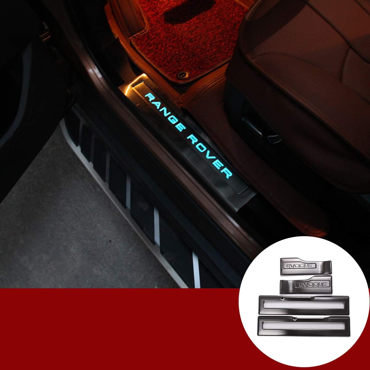 YIWANG 304 Stainless Steel Inside Door sill Scuff Plate Guards Trim