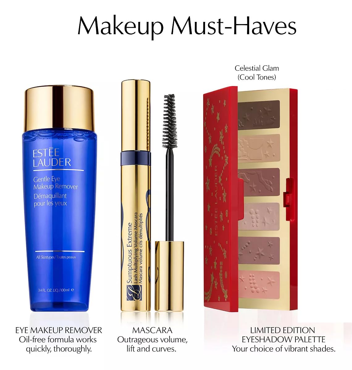 Estee Lauder 2023 Holiday Beauty Blockbuster 11pcs ($615 value), Celestial Glam, Cool Tone