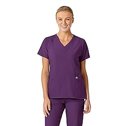 WonderWink W123 Women’s Stylized V-Neck Scrub Top