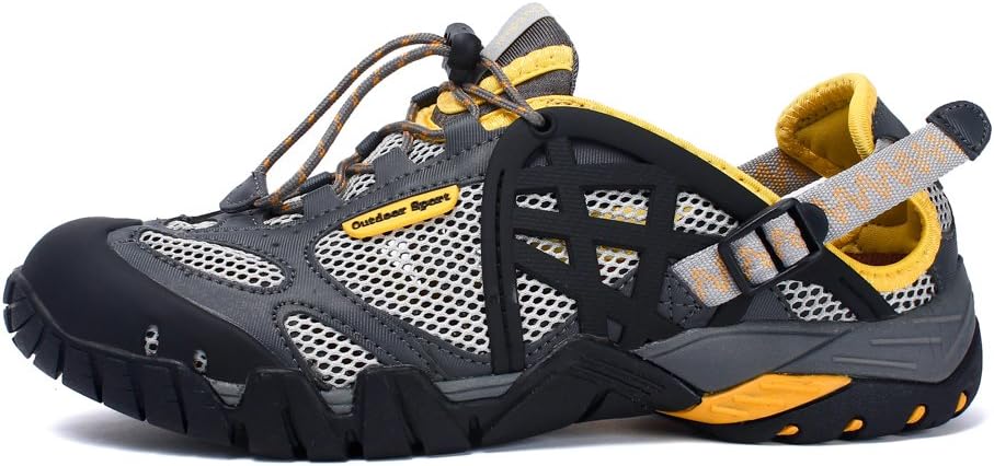QBIRDS Water and Land Two Amphibious Shoes Wading Sandals Men's Outdoor Sandal Women's Outdoor Shoes Mesh Hiking Trekking Sandal Trail Water Light Sandals Lovers Shoes Sandal
