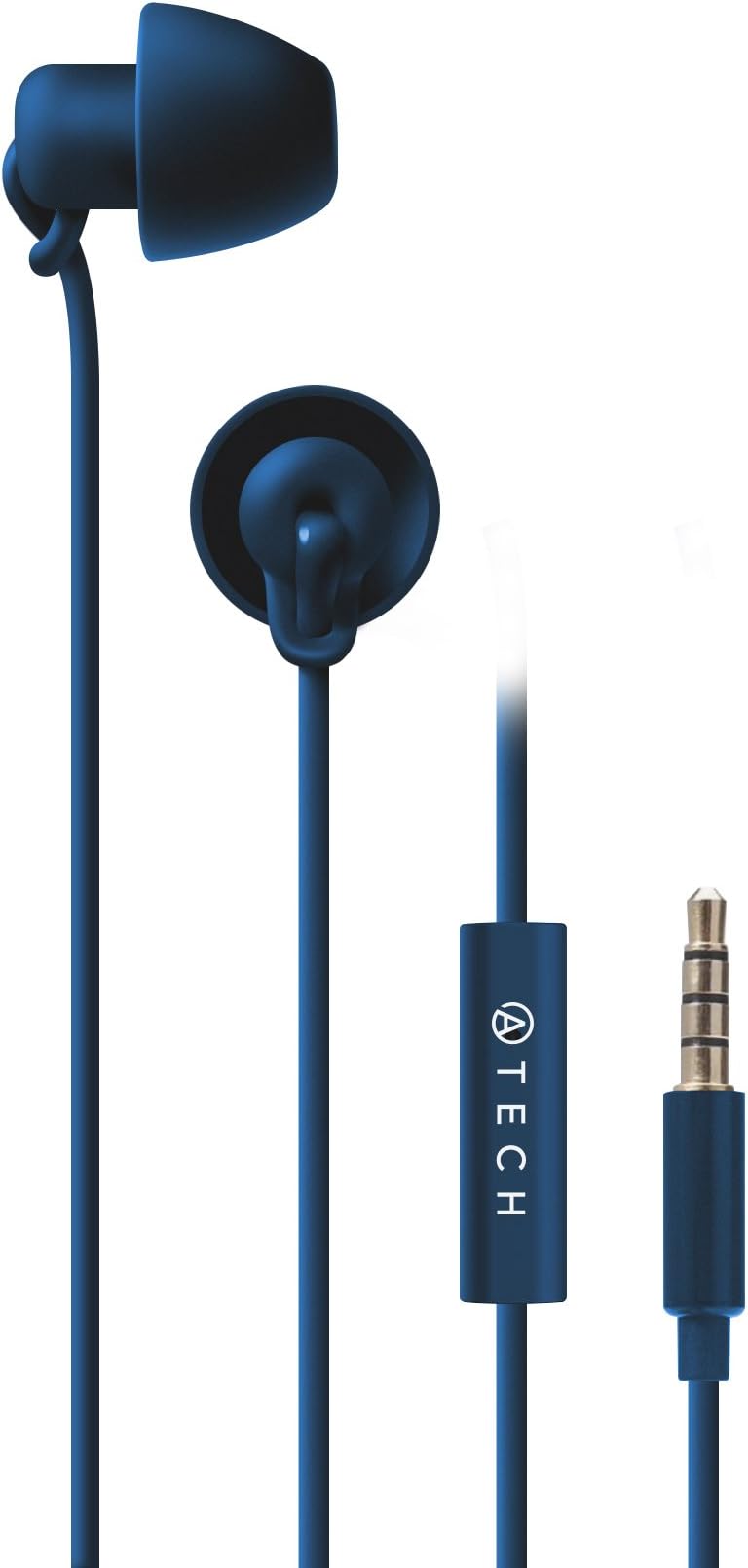 ATECH Ultra Flexible Silicon Sleeping Earbuds with Microphone Earplugs for ASMR, Insomnia, Snoring, Travel, Relaxation, Bianural