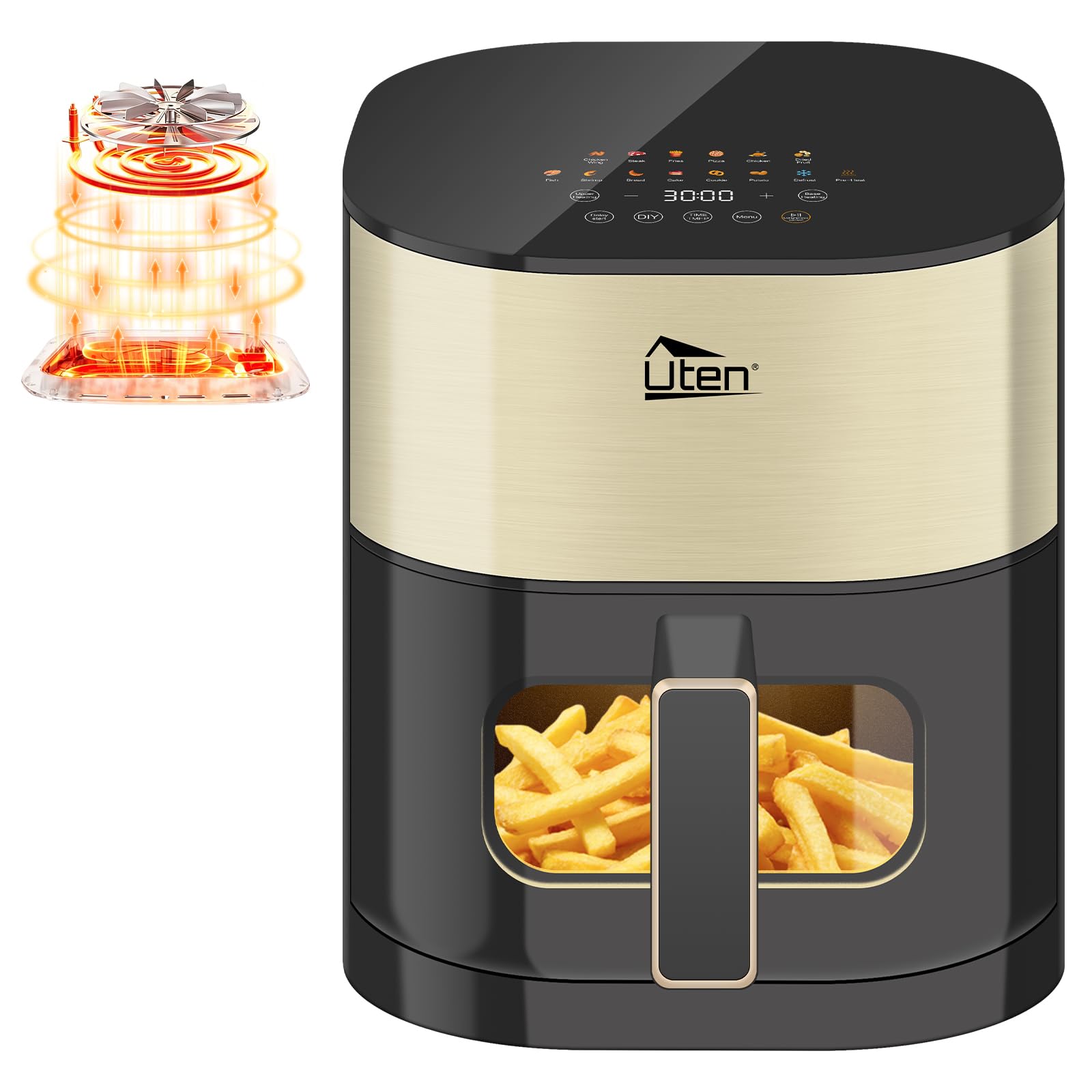 Uten Dual Blaze Air Fryer 5.5L...