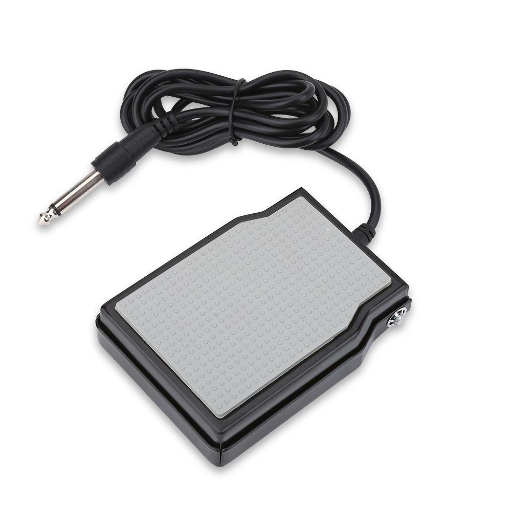 Alomejor Piano Sustain Pedal Portable Universal Damper Foot Pedal Electronic Keyboard Piano Pedal Damper(White)