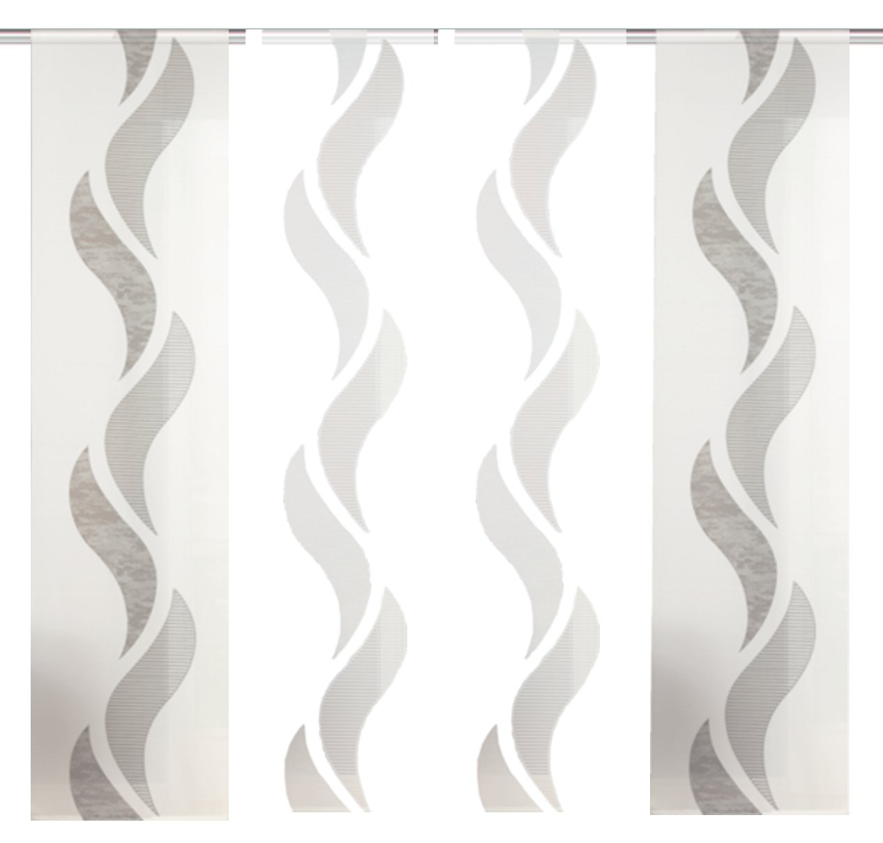 Home Fashion 094972 4007 Shaft Set Brown Fabric Panel Blind 245 x 60 cm