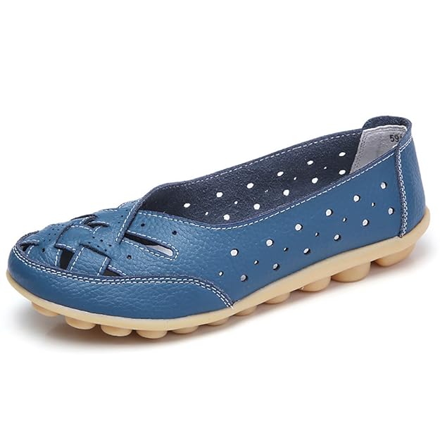 Pingtr - Damen Sandalen - Damenschuhe Lady Flats Sandalen Leder Ankle Casual Slipper Weiche Schuhe