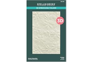 SPELLBINDERS Scenic Poinsettias 3D Embossing Folder