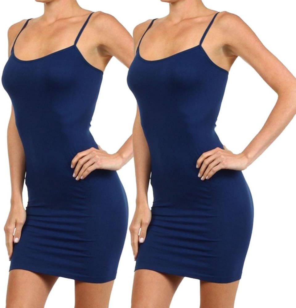 navy cami slip dress