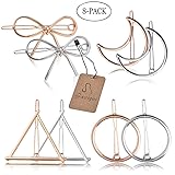 Hair Clip for Women, Fascigirl 8pcs Vintage Hair Barrettes Hair Pins Moon Triang