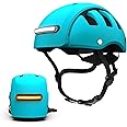 FEND Super Helmet with Ultra-Bright Lights - Adult Mens and Womens Bike Helmet - Collapsible by 50% of Original Size - Safety Certified for Bicycle Road Bike Scooter Cycling Commuter Helmet