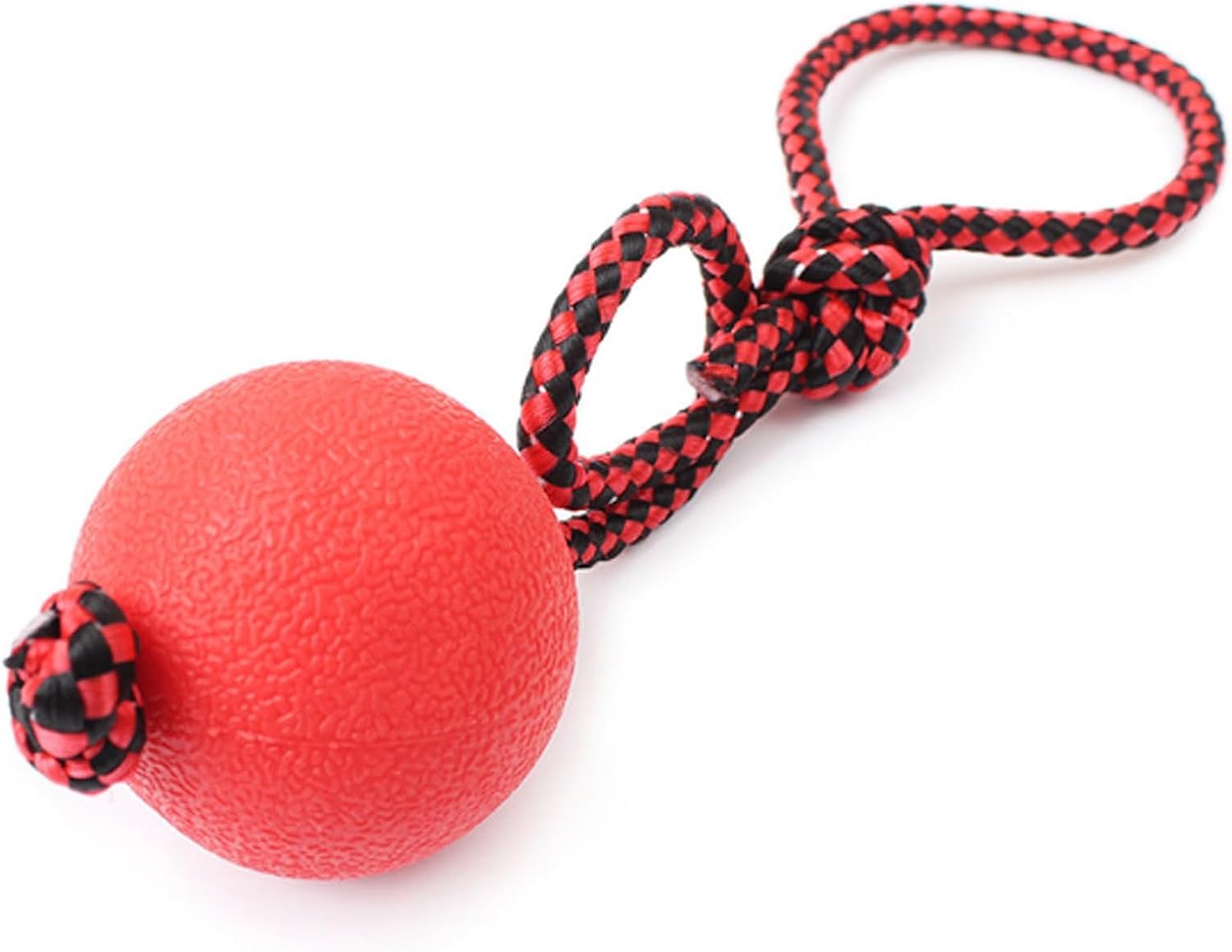 LSTK Pet Rubber Chew Toy Ball with Rope,Dog Interactive Ball with Rope for Pet Playing Training Exercising(3 Pcs)