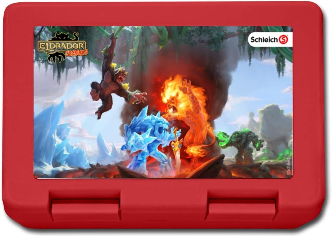 Schleich Eldrador Creatures Eiswelt und Lavawelt Lunchbox, Rot: Amazon