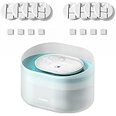 Bundle of PETLIBRO Dog Water Fountain, 2.1Gal/270oz Capsule Dog Fountain for Medium to Large Dogs, Anti-Splash, Ultra-Quiet + PETLIBRO Replacement Filters 8 Count Pack