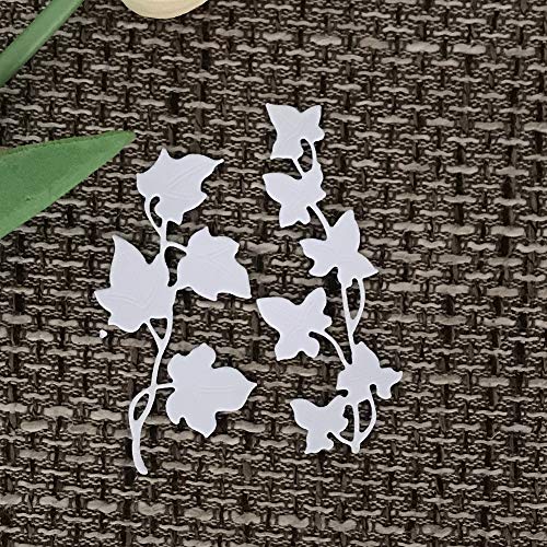 AkoMatial Cutting Dies,Leaves Vine Pattern Embossing Cutting Dies Tool Stencil Template Mold Card Making Scrapbook Album Paper Card Craft,Metal