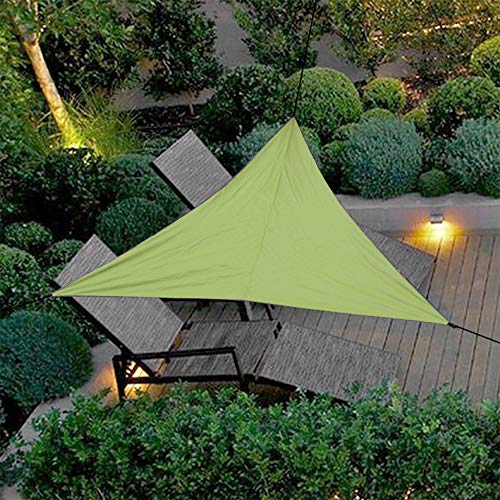Sonnensegel Dreieckig Wasserdicht Sonnenschutz Garten Balkon PES Polyester UV Schutz für Garten Outdoor, 3x3X3m