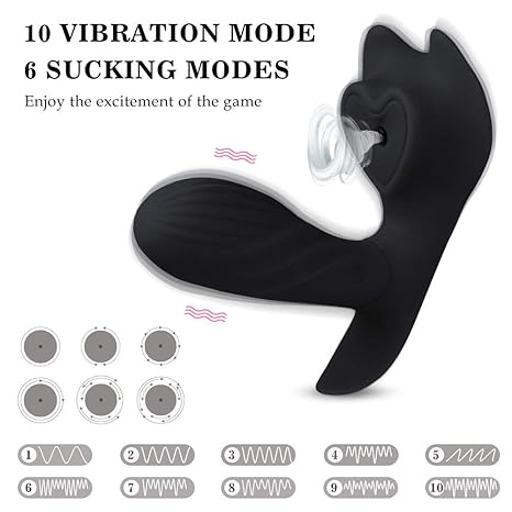 Msder Drahtloses Remote-Massagegerät, 10 stille Vibrationsmodi und hautfreundliches Silikon, wiederaufladbarer USB-Massageger
