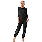 JIZYO Women Dementia Clothing Alzheimers Anti-Strip Jumpsuit Easy Care Nursing Nightwear with Zipper at Back and Leg