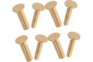 Garneck 4pairs Kitchen Knife Handle Rivet Steel DIY Repair Accessories for Wooden Handles Fasteners Replacem