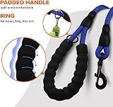 Taglory Rope Dog Lead with Padded Handle 1.0 cm Navy Reflective 1.5 m view 4